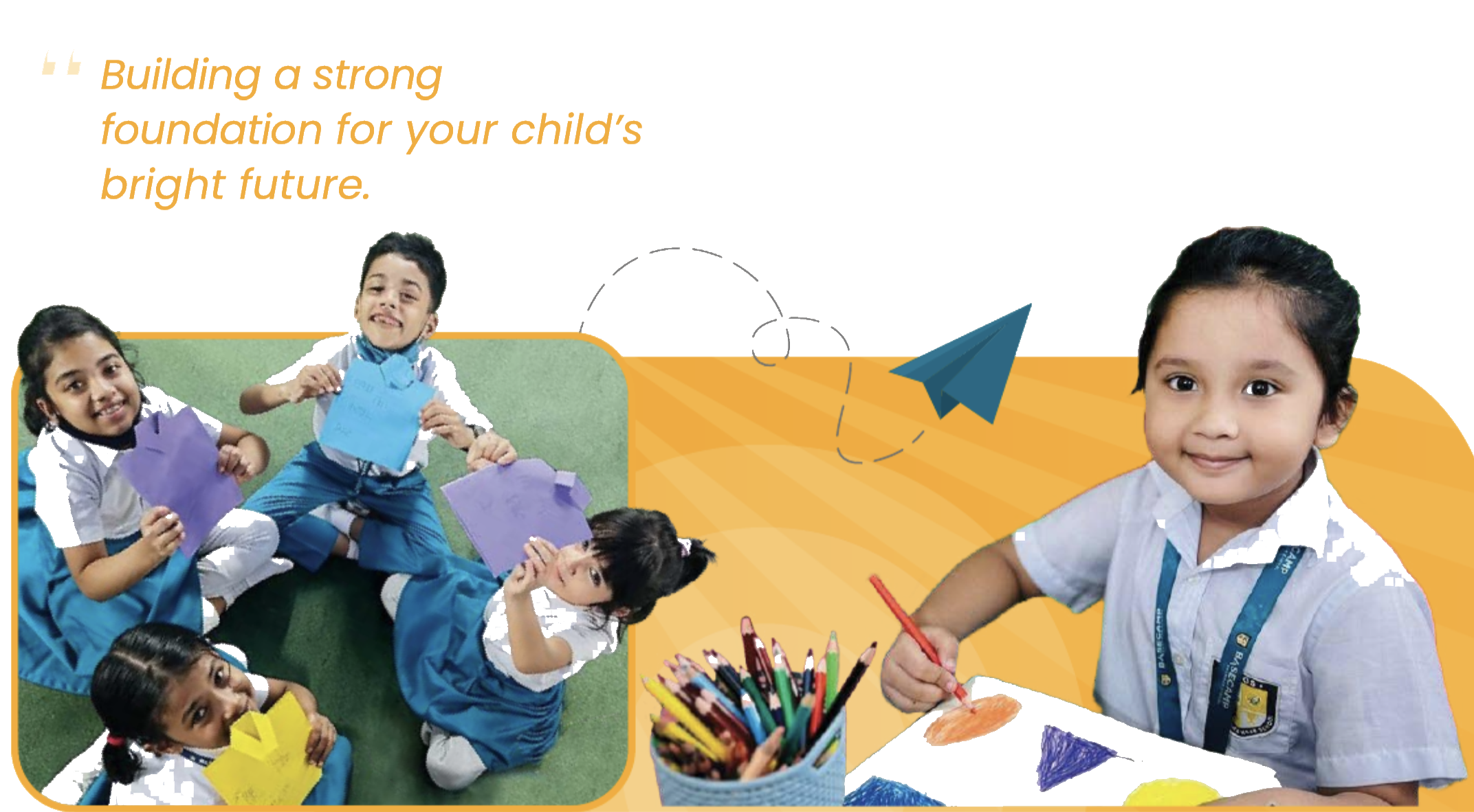 Happy students at Basecamp Grammar School